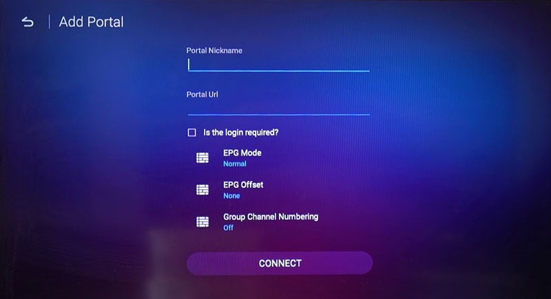 MyTVOnline 2 login screen for YeahIPTV setup